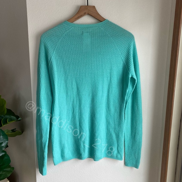 Patagonia Capilene Air Crew Medium Vjosa Green Merino Wool Blend Green M - Picture 9 of 11